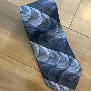 Murano gray abstract‎ necktie 100% silk tie